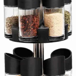 🌿 Condimentero 2 Niveles con 12 Envases – Ordena tu Cocina ✨