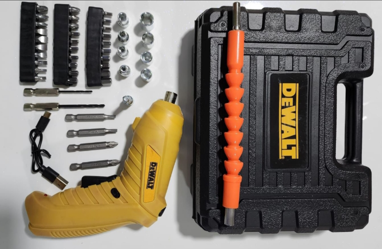 🔋 Destornillador Eléctrico 45 Pzs Recargable – ¡Ahorra Esfuerzo! 🔧