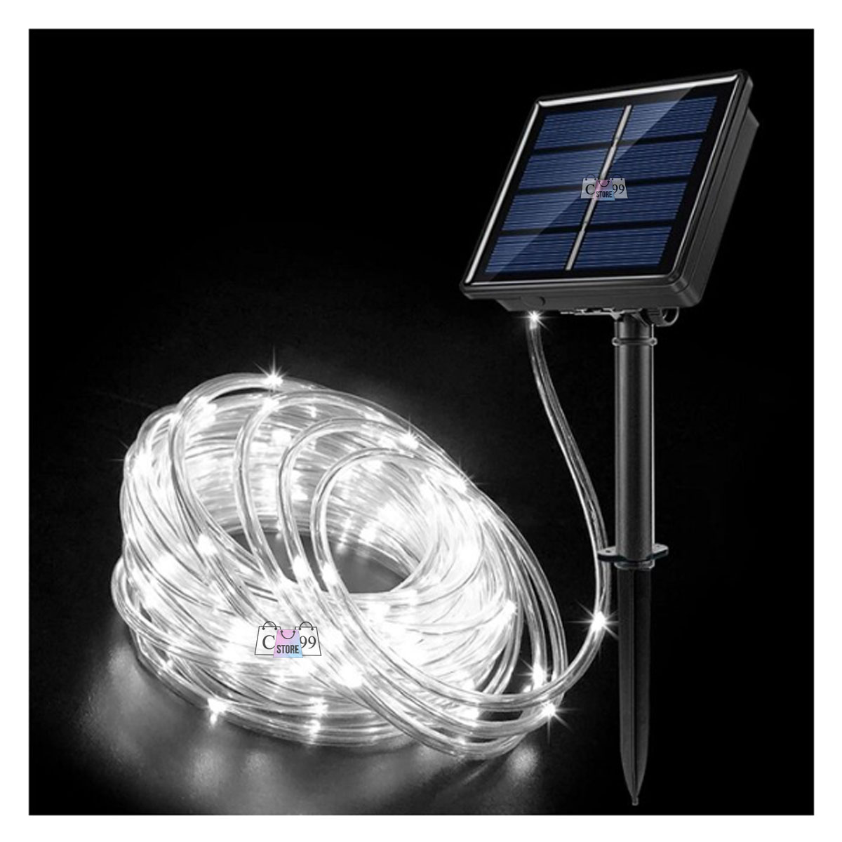 Manguera Solar 10m con 100 Luces LED – Decora sin Cables ✨ - Imagen 3