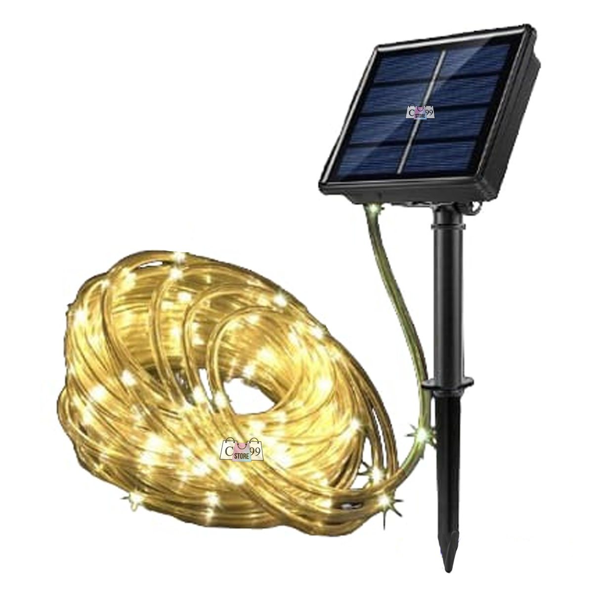 Manguera Solar 10m con 100 Luces LED – Decora sin Cables ✨ - Imagen 4