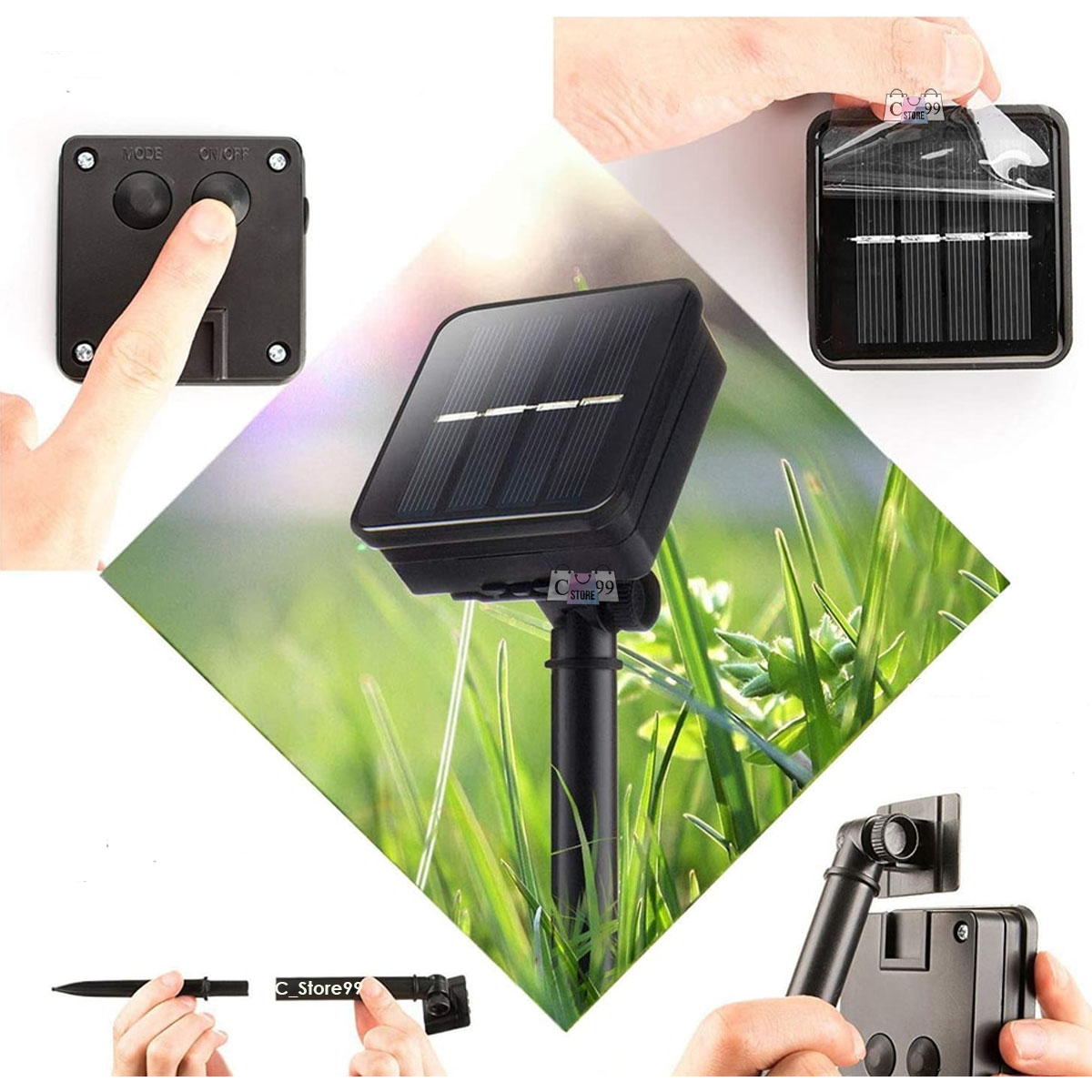 Manguera Solar 10m con 100 Luces LED – Decora sin Cables ✨ - Imagen 6