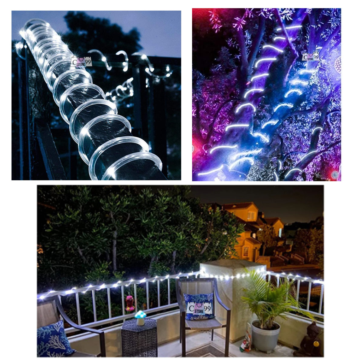 Manguera Solar 10m con 100 Luces LED – Decora sin Cables ✨ - Imagen 9