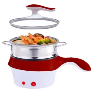 Mini Olla Eléctrica 2 en 1 con Vapor – Cocina Fácil y Rápida 🍲