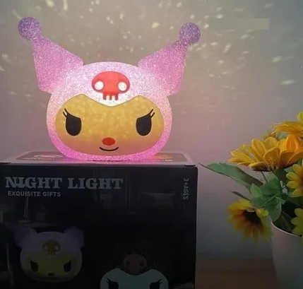 Lámpara 3D Kuromi Luz Nocturna Proyección Estelar - Imagen 2