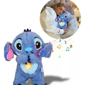 Stitch Peluche Interactivo con Luces y Sonido 💙✨