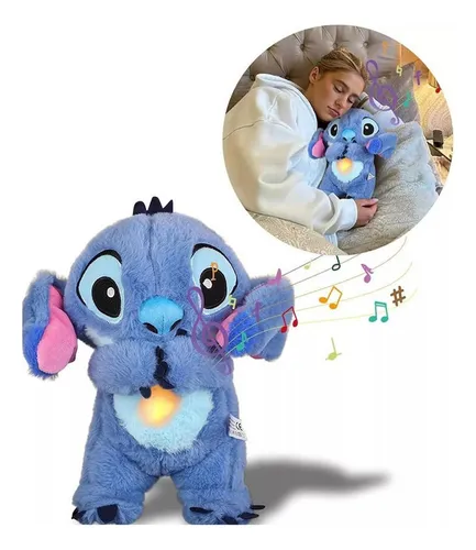 Stitch Peluche Interactivo con Luces y Sonido 💙✨