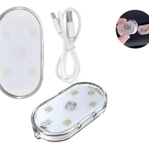 💡 Luz LED Táctil USB para Auto 🚗✨ Recargable & Compacta!