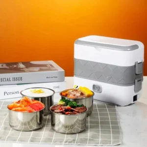 Lonchera Eléctrica Doble Nivel 🍱 Calienta en Minutos