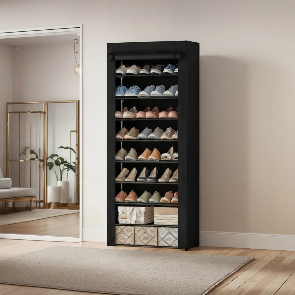 Zapatero Portátil 9 Niveles Para 27 Pares de Calzado