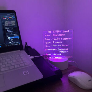 💡 Tablero LED de Notas Diarias Lámpara